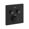 Grohe Dual Function Thermostatic Valve Trim, Black 291412430